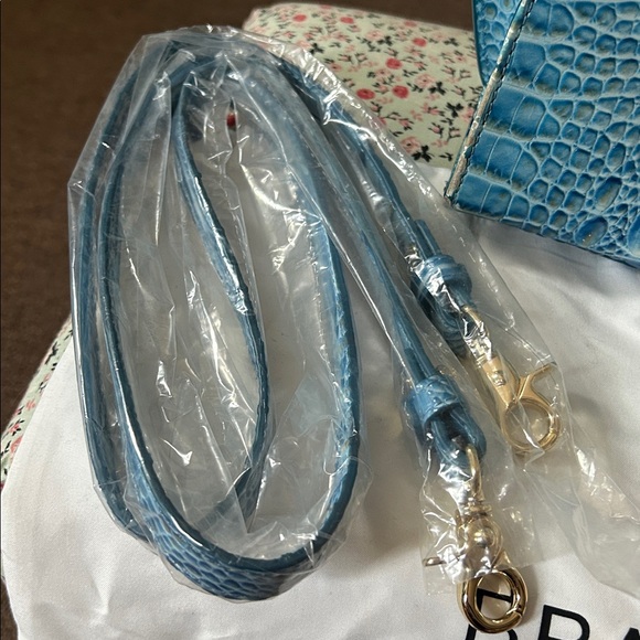 Brahmin Sky Blue Embossed Tote - Picture 5 of 5
